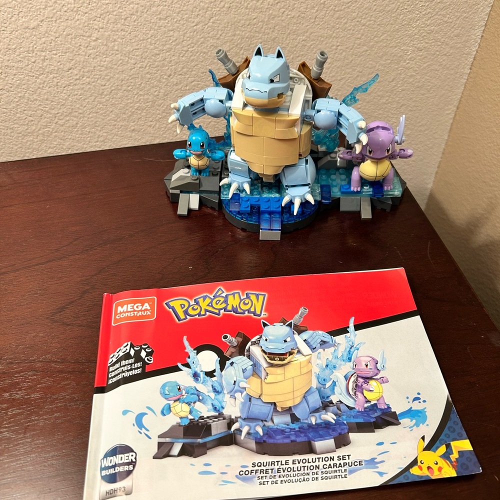 Mega Construx Pokémon Squirtle Evolution Set - HDH93. Wartortle and Blastoise.